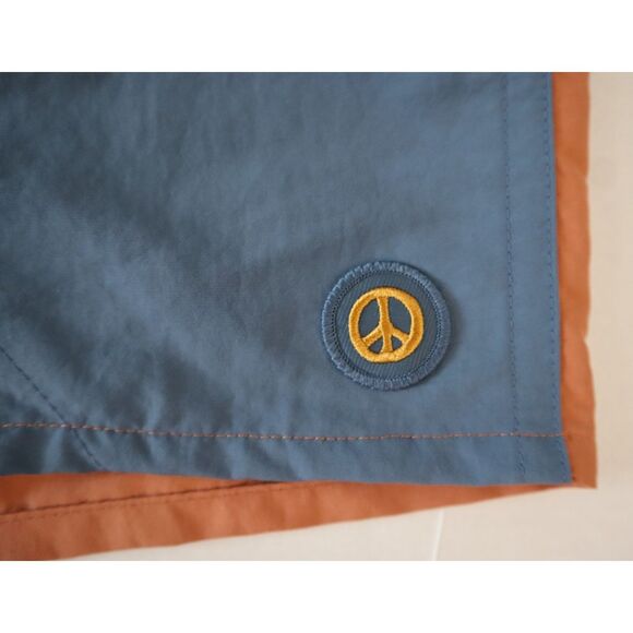 Patagonia 57022 Men’s Sz M Peace Patch: Utility Blue 5" Lined Baggies Shorts - Picture 4 of 6